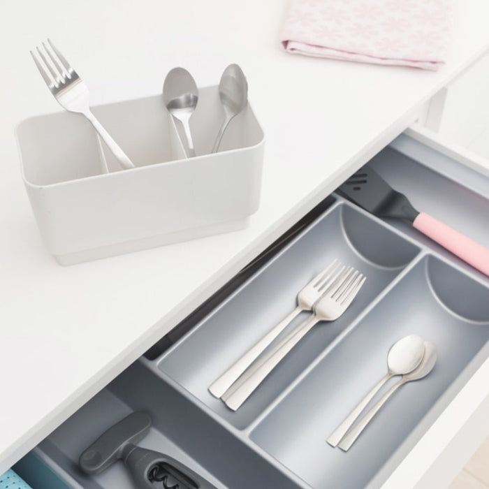 Brabantia Compact Dish Drying Rack - Light Grey - Gourmet Gear