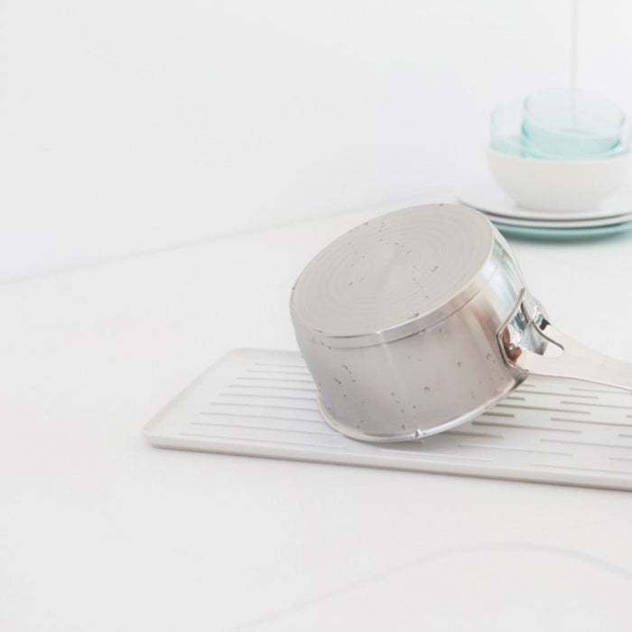 Brabantia Compact Dish Drying Rack - Light Grey - Gourmet Gear