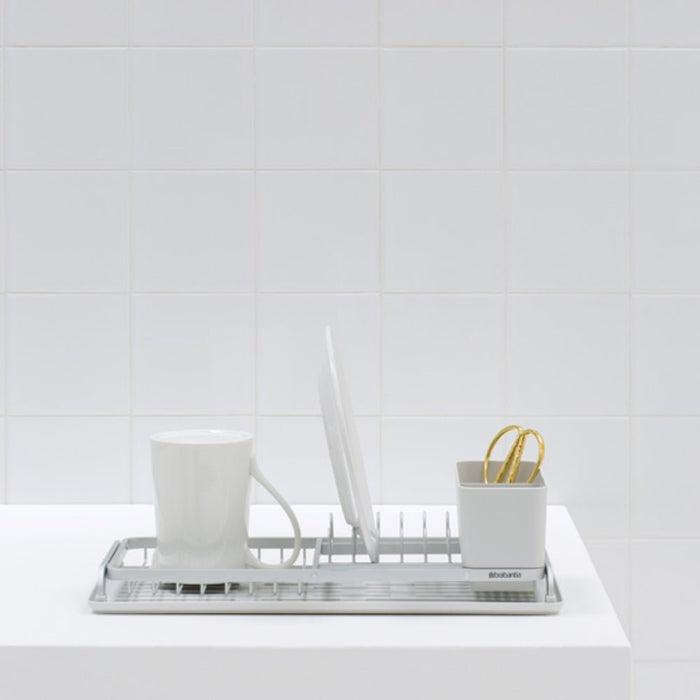 Brabantia Compact Dish Drying Rack - Light Grey - Gourmet Gear