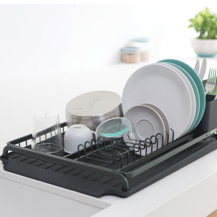 Brabantia Dish Drying Rack - Dark Grey & Light Grey - Gourmet Gear