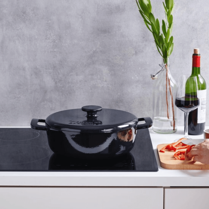 Brabantia Dutch Oven 28cm, 4.5L - Black - Gourmet Gear