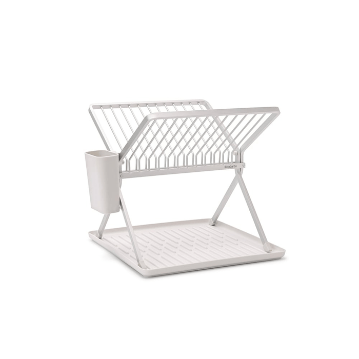 Brabantia Foldable Dish Rack - Light Grey - Gourmet Gear