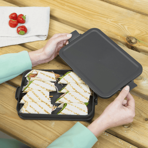 Brabantia Make & Take Lunch Box - Flat, Dark Grey - Gourmet Gear