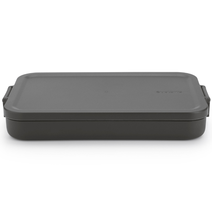 Brabantia Make & Take Lunch Box - Flat, Dark Grey - Gourmet Gear
