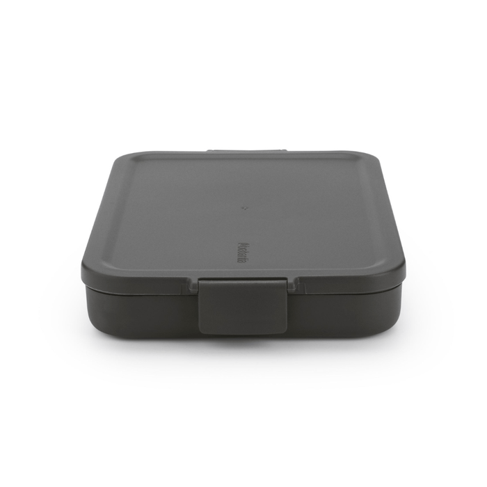 Brabantia Make & Take Lunch Box - Flat, Dark Grey - Gourmet Gear
