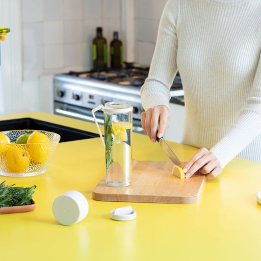 Brabantia Make & Take Water Bottle with Strainer, 500ml - Light Grey - Gourmet Gear