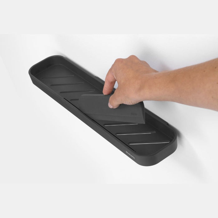 Brabantia MindSet Shower Shelf with Squeegee – Dark Grey - Gourmet Gear