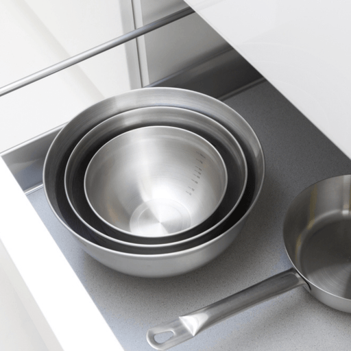 Brabantia Mixing Bowl Set (1L, 1.6L, 3L) Matt - Gourmet Gear