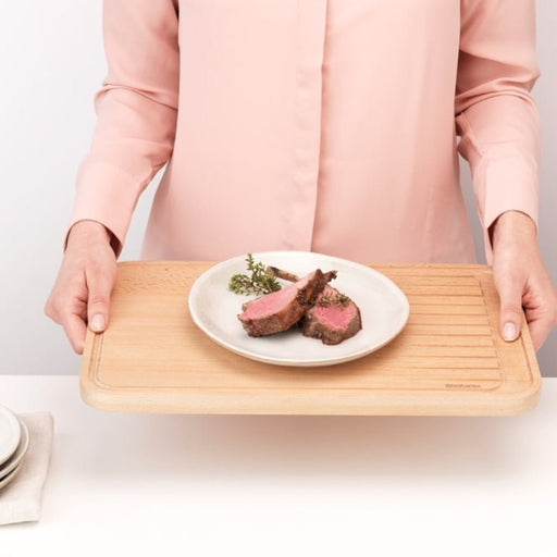 Brabantia Profile Wooden Chopping Board for Meat - Gourmet Gear