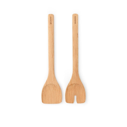 Brabantia Profile Wooden Salad Servers - Beech Wood - Gourmet Gear
