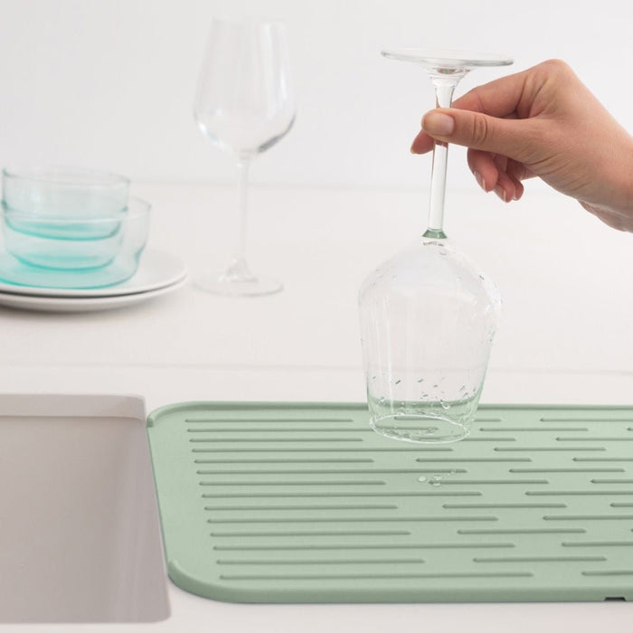 Brabantia Silicone Dish Drying Mat - Jade Green - Gourmet Gear