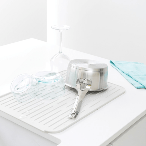 Brabantia Silicone Dish Drying Mat - Light Grey - Gourmet Gear