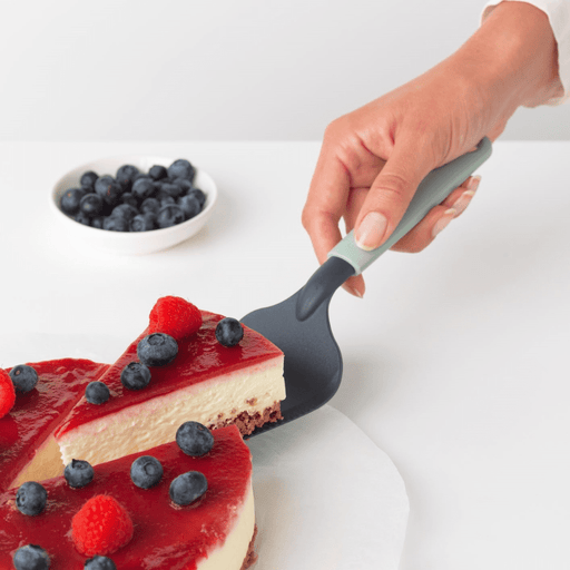 Brabantia Tasty+ Cake Server plus Cutting Edge - Jade Green - Gourmet Gear