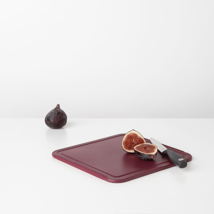 Brabantia Tasty+ Chopping Board, Medium - Aubergine Red - Gourmet Gear