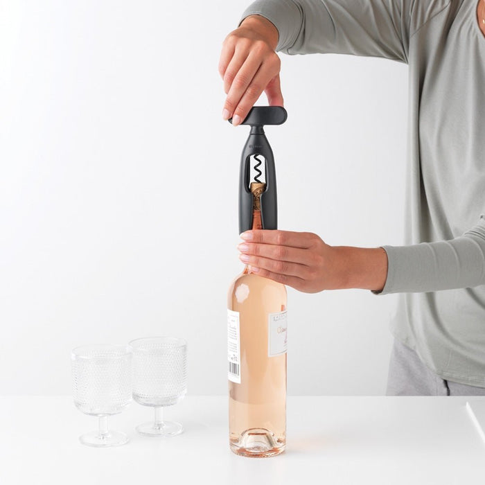 Brabantia Tasty+ Corkscrew - Dark Grey - Gourmet Gear