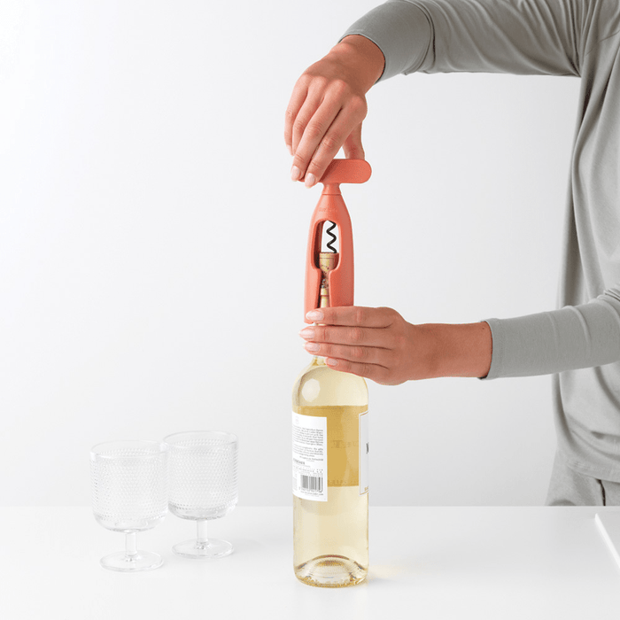 Brabantia Tasty+ Corkscrew - Terracotta Pink - Gourmet Gear