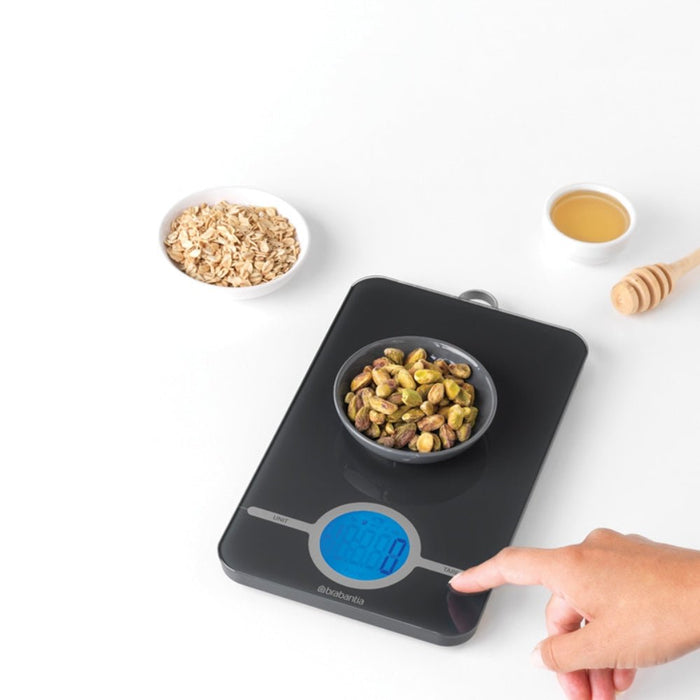 Brabantia Tasty+ Digital Kitchen Scale - Dark Grey - Gourmet Gear