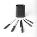 Brabantia Tasty+ Knife Block with 5 Knives - Dark Grey - Gourmet Gear