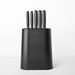 Brabantia Tasty+ Knife Block with 5 Knives - Dark Grey - Gourmet Gear