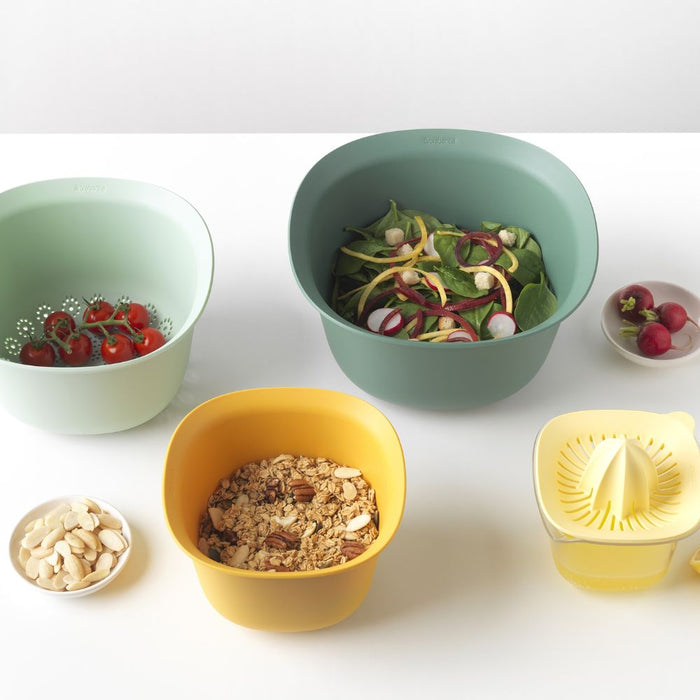 Brabantia Tasty+ Mixing Bowl Set - Mixed Colours - Gourmet Gear