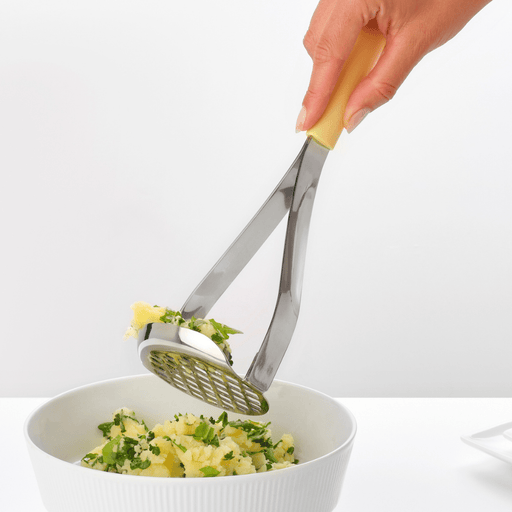 Brabantia Tasty+ Potato Masher plus Scoop - Yellow - Gourmet Gear