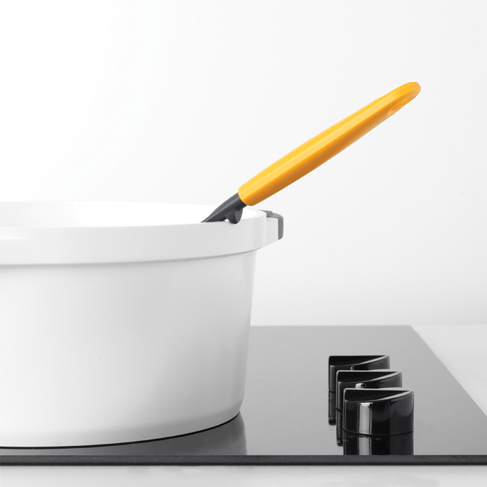 Brabantia Tasty+ Potato Masher plus Spoon - Honey Yellow - Gourmet Gear