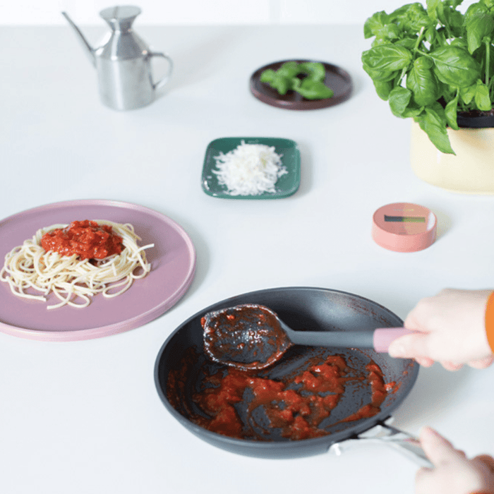 Brabantia Tasty+ Serving Spoon plus Scraper - Grape Red - Gourmet Gear