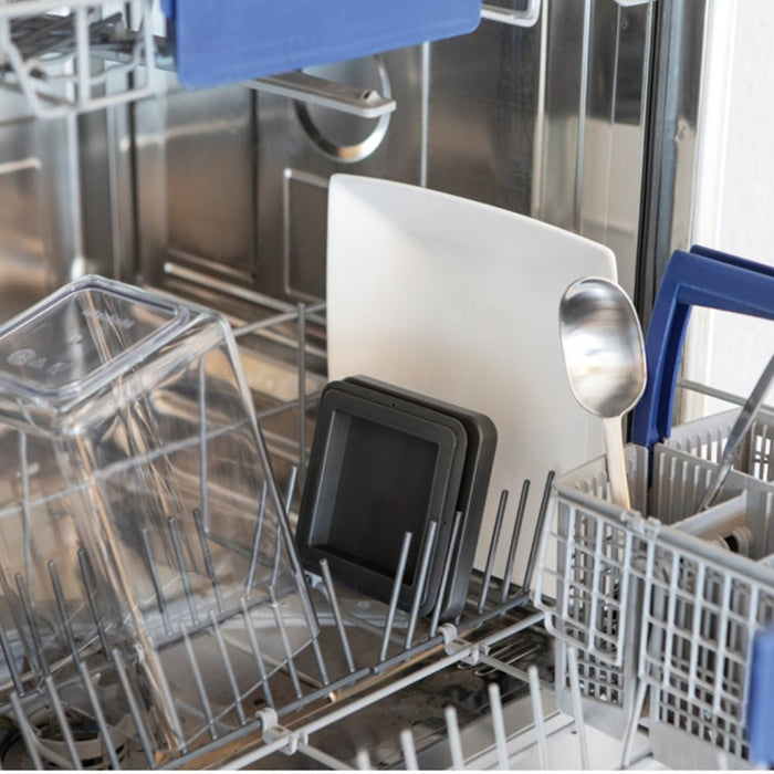 Brabantia Tasty+ Square Canister 1.6 litre - Dark Grey Lid - Gourmet Gear