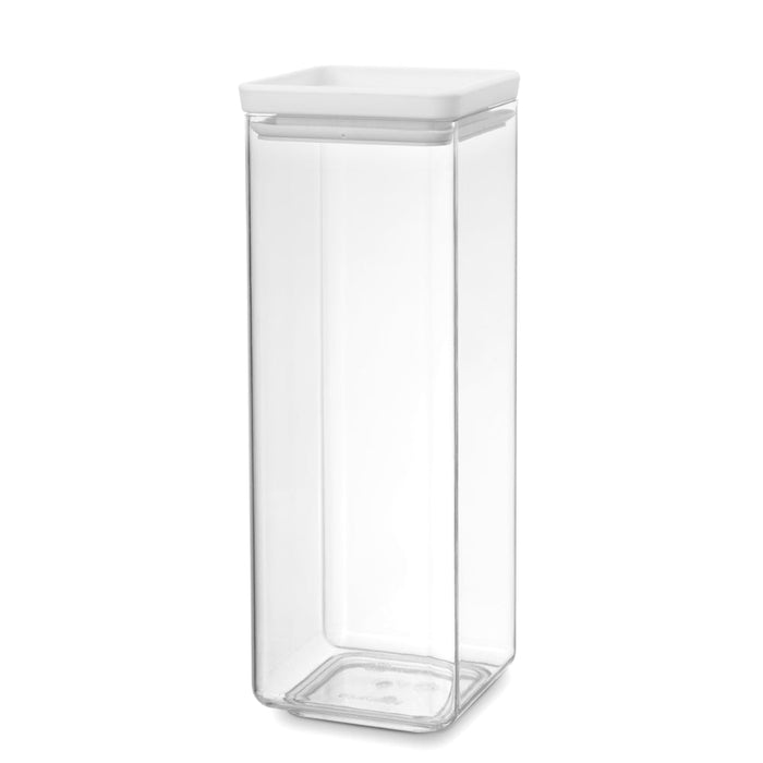 Brabantia Tasty+ Square Canister 2.5 litre - Light Grey Lid - Gourmet Gear