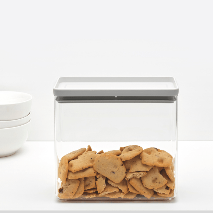 Brabantia Tasty+ Stackable Canister, 3.5 litre - Light Grey - Gourmet Gear