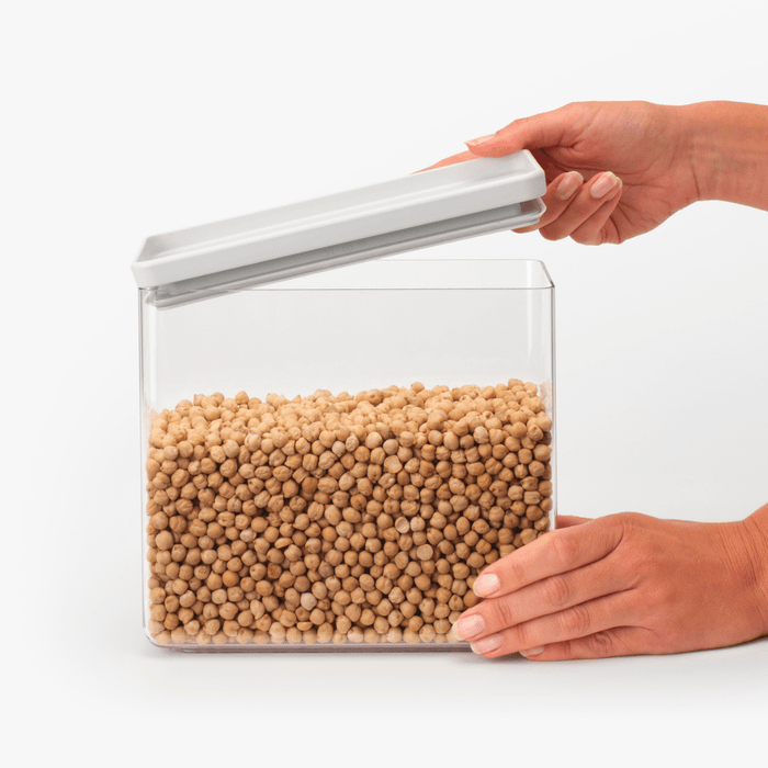 Brabantia Tasty+ Stackable Canister, 3.5 litre - Light Grey - Gourmet Gear