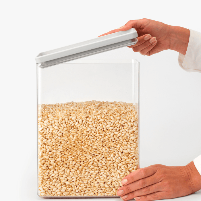 Brabantia Tasty+ Stackable Canister, 5.4 litre - Light Grey - Gourmet Gear