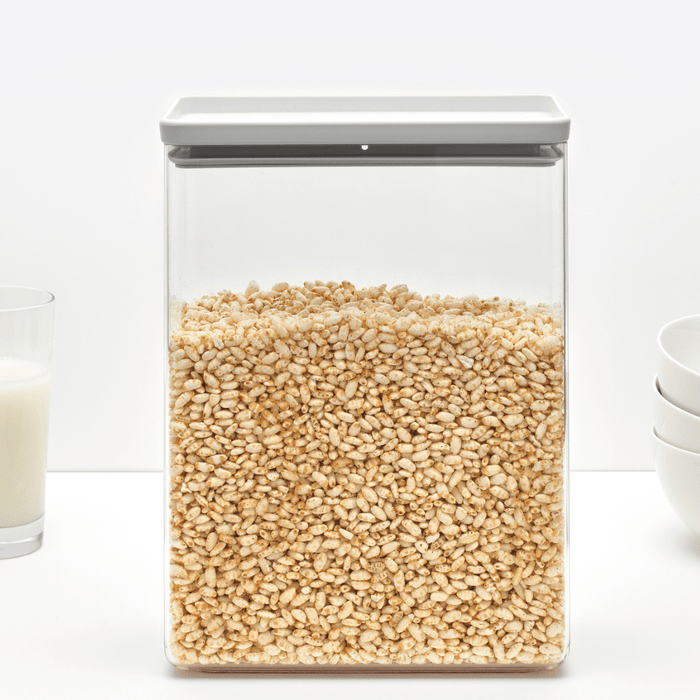 Brabantia Tasty+ Stackable Canister, 5.4 litre - Light Grey - Gourmet Gear