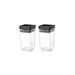 Brabantia Tasty+ Stackable Canister, Set of 2 (2 x 0.15 litre) - Dark Grey - Gourmet Gear