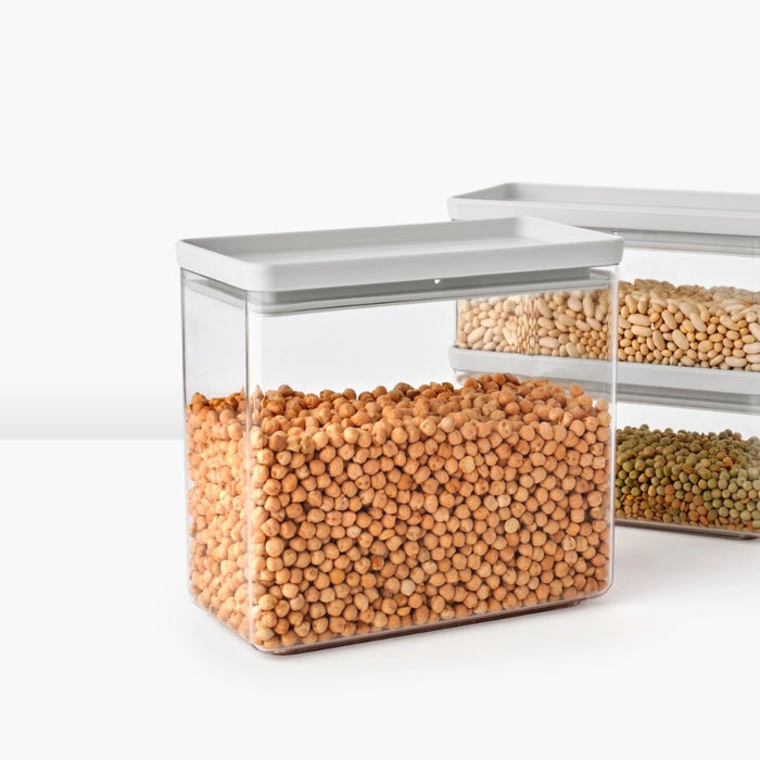 Brabantia Tasty+ Stackable Canister, Set of 3 - Light Grey - Gourmet Gear