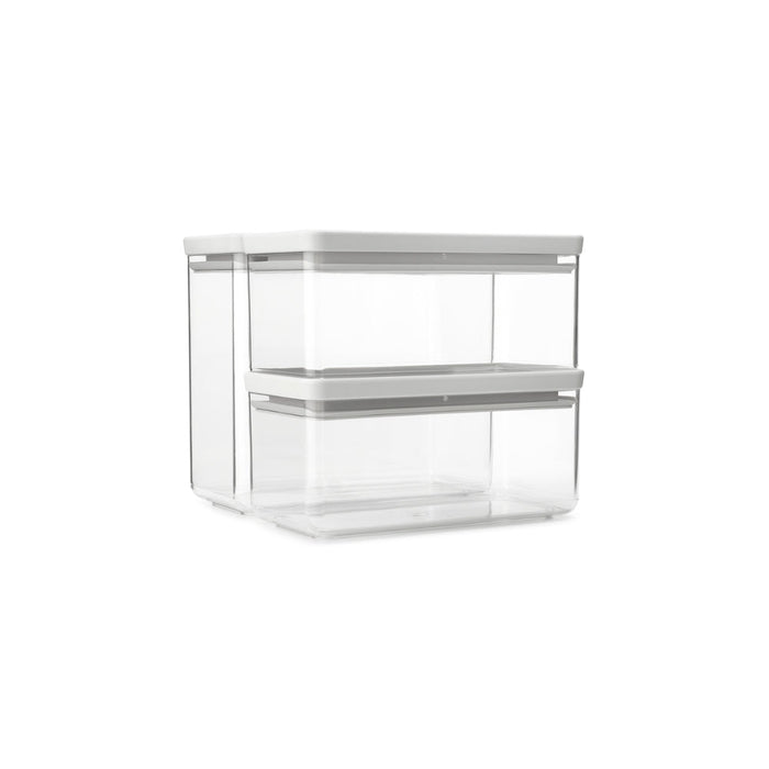 Brabantia Tasty+ Stackable Canister, Set of 3 - Light Grey - Gourmet Gear