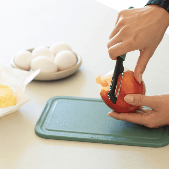Brabantia Tasty+ Swivel Food Peeler plus Zester - Fir Green - Gourmet Gear
