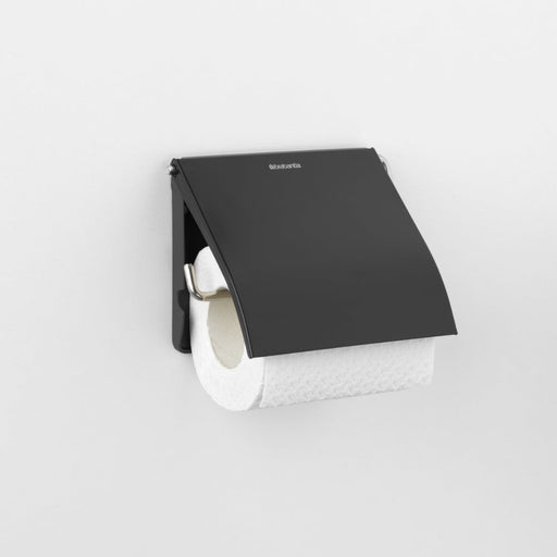 Brabantia Toilet Roll Holder - Matt Black - Gourmet Gear