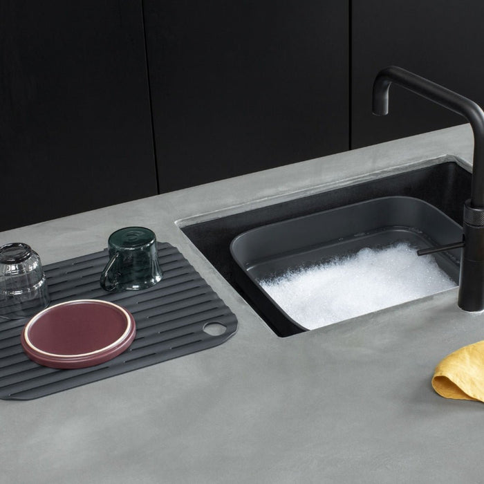 Brabantia Washing Up Bowl with Drying Tray - Dark Grey & Light Grey - Gourmet Gear