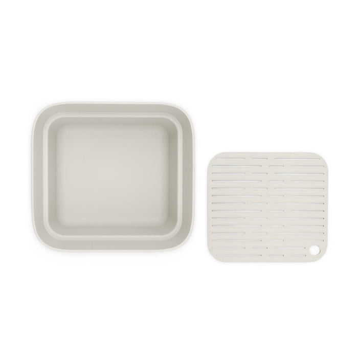 Brabantia Washing Up Bowl with Drying Tray - Dark Grey & Light Grey - Gourmet Gear