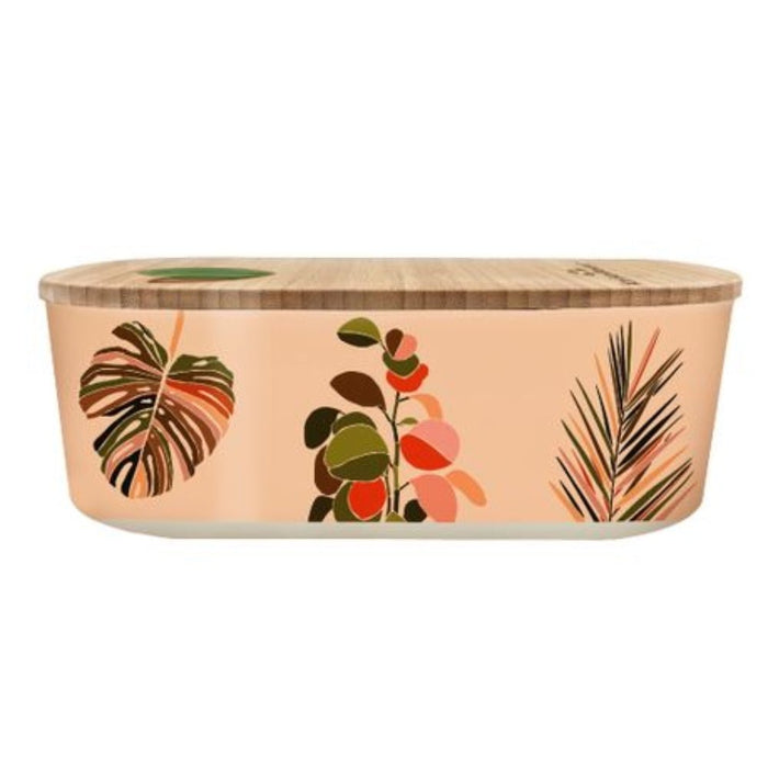 ChicMic Bioloco Plant Lunchbox Oval - Colourful Leaves - Gourmet Gear