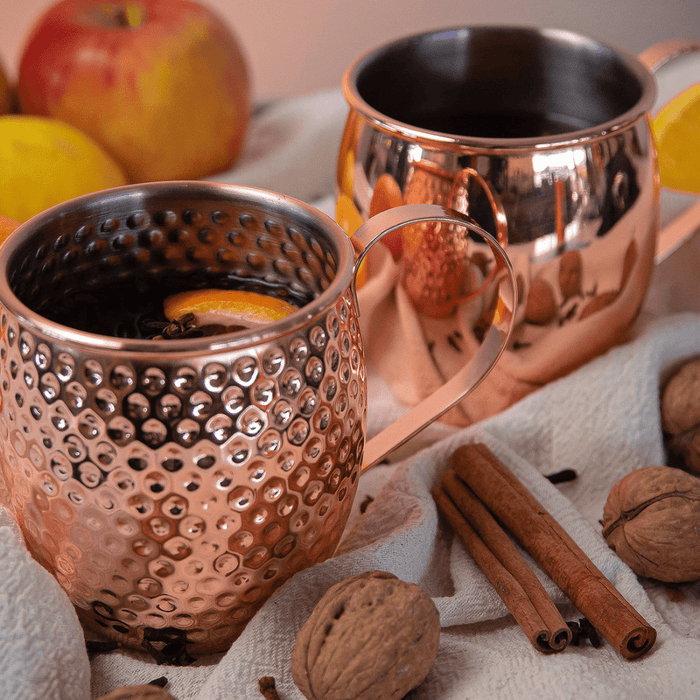 Cilio 'Moscow Mule' Copper Mug - Hammered Finish - Gourmet Gear