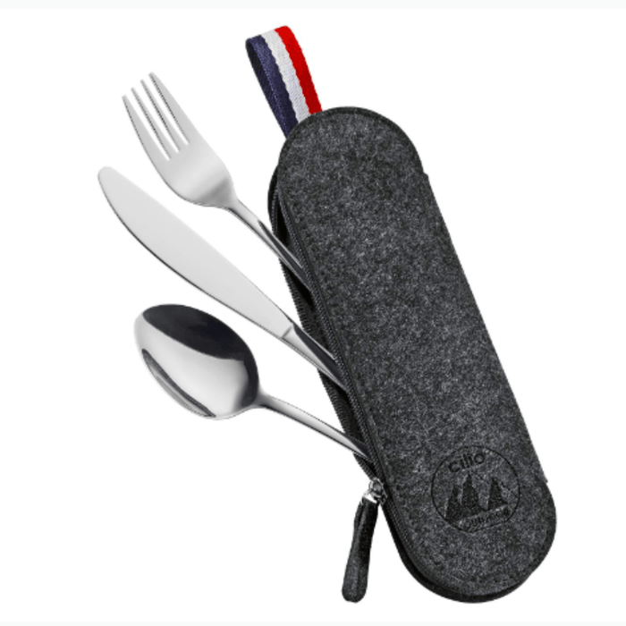 Cilio VIAGGIO 3 - Piece Cutlery Set - Black - Gourmet Gear
