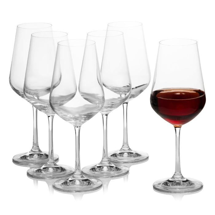 Crystalex Sandra Red Wine Glass 450ml – Set of 6 - Gourmet Gear