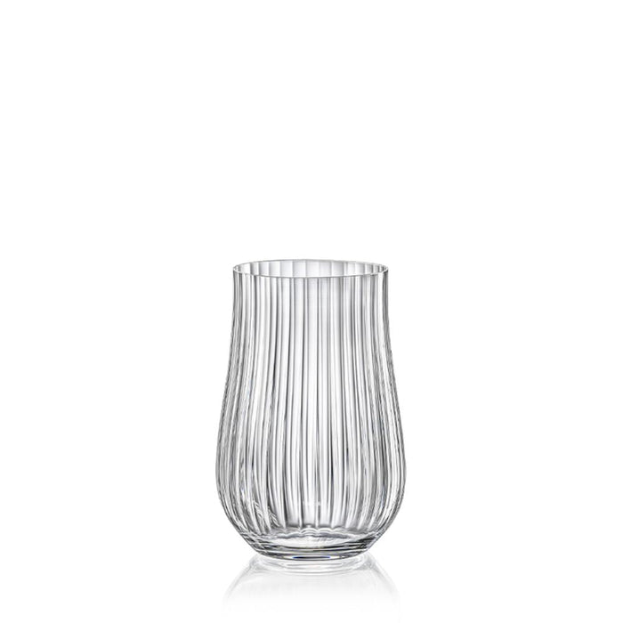 Crystalex Tulipa Optic Hiball tumbler Glass 450ml Set of 6 - Gourmet Gear