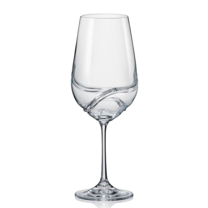 Crystalex Turbulence Crystal Wine Glasses 550ml - Set of 2 - Gourmet Gear