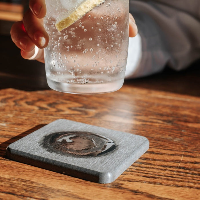 Diatomite Coasters 4pc Set – Natural Absorbent Stoneware - Gourmet Gear