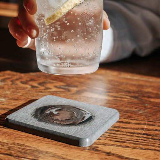Diatomite Coasters 6pc Set – Natural Absorbent Stoneware - Gourmet Gear