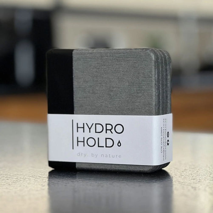 Diatomite Coasters 6pc Set – Natural Absorbent Stoneware - Gourmet Gear