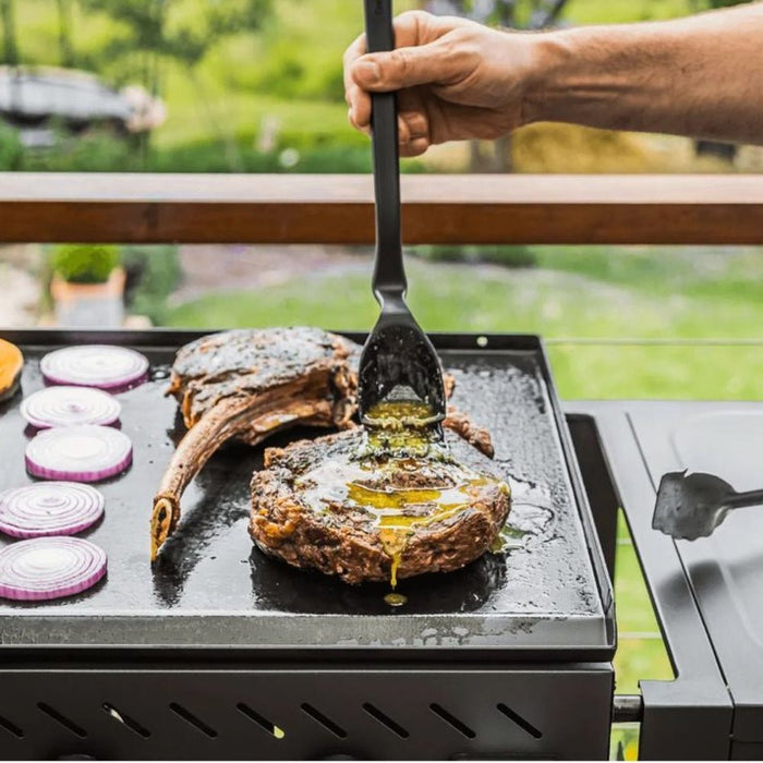 Dreamfarm Set of 3 BBQ Grill Tools - Silver & Black - Gourmet Gear